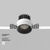 Миниатюра фото встраиваемый точечный светодиодный светильник maytoni round dl058-7w4k-trs-b | 220svet.ru